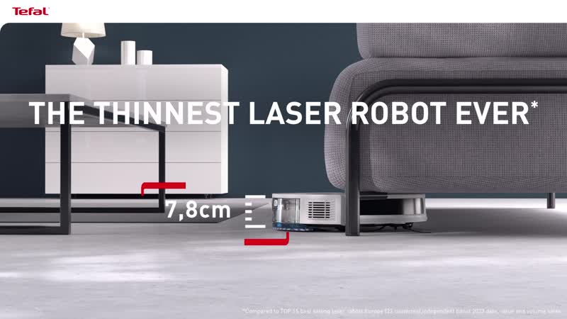 Robotický vysavač Rowenta X-PLORER S65+ Laser s automatickým vysypáváním RR8L85WH