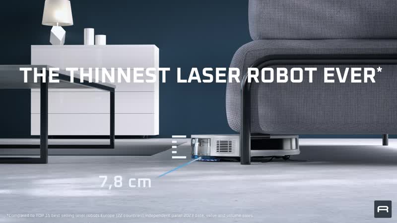 Robotický vysavač Rowenta X-PLORER S70+ Animal Laser s automatickým vysypáváním RR8497WH